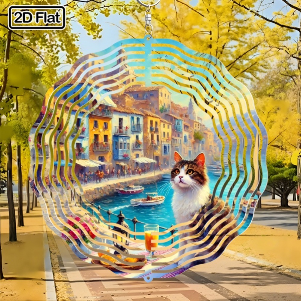 Boho 2D Water Cat Rotating Win - Boho Wind Chimes avis et prix