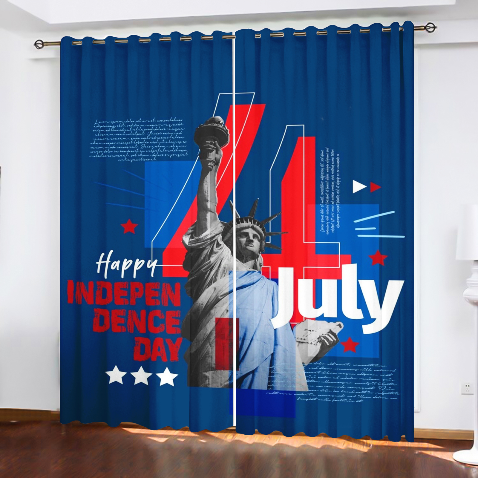 America 250th Anniversary Curt - Home Decor Curtains avis et prix