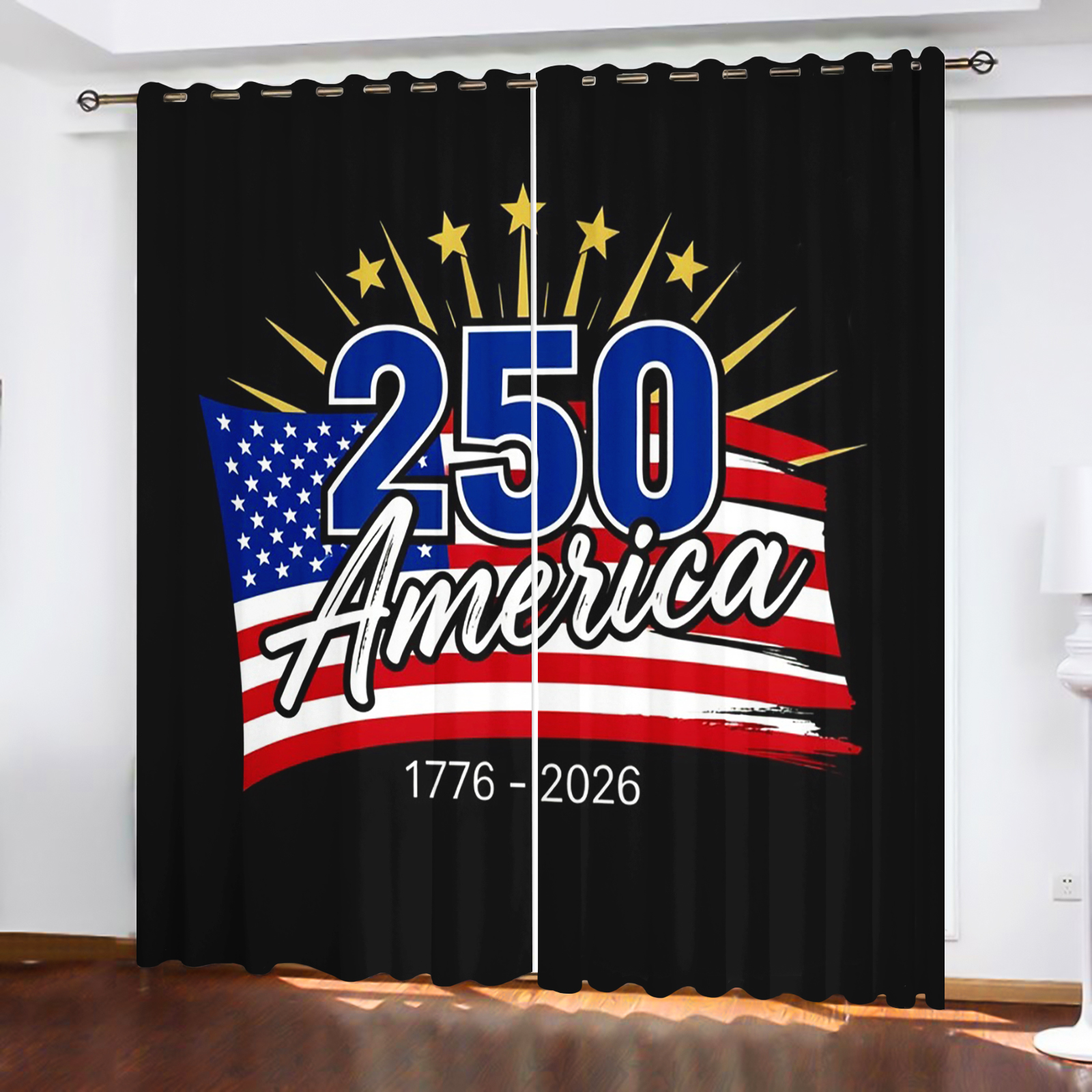 America 250th Anniversary Curt - Home Decor Curtains avis et prix