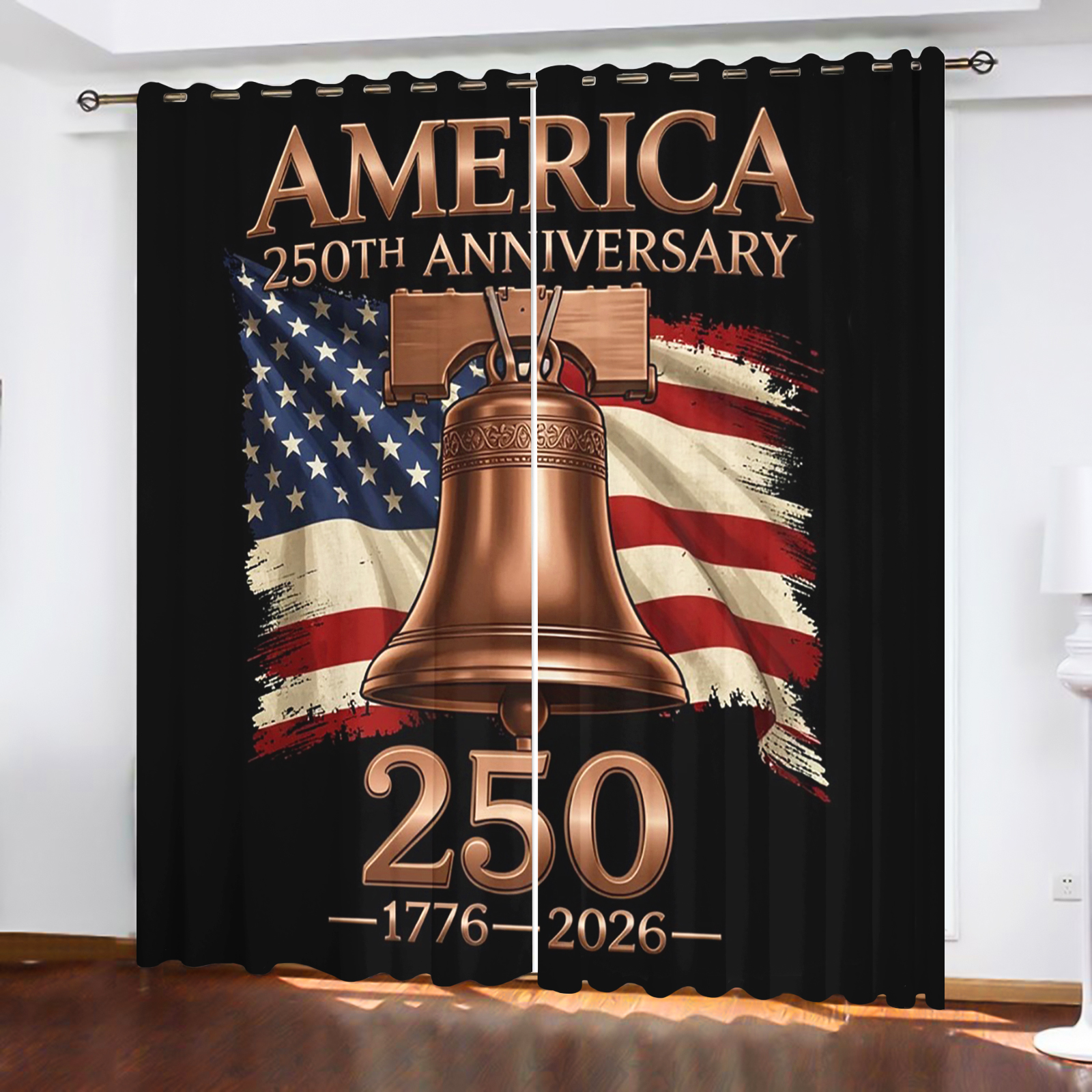America 250th Anniversary Curt - Home Decor Curtains avis et prix