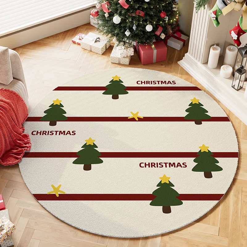 Round Rug – Cozy Holiday Home  - Home Xmas Decor Ideas avis et prix