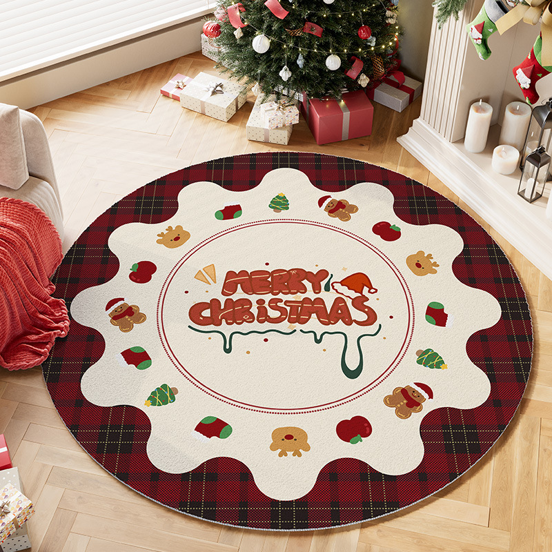 Round Rug – Cozy Holiday Home  - Home Xmas Decor Ideas avis et prix