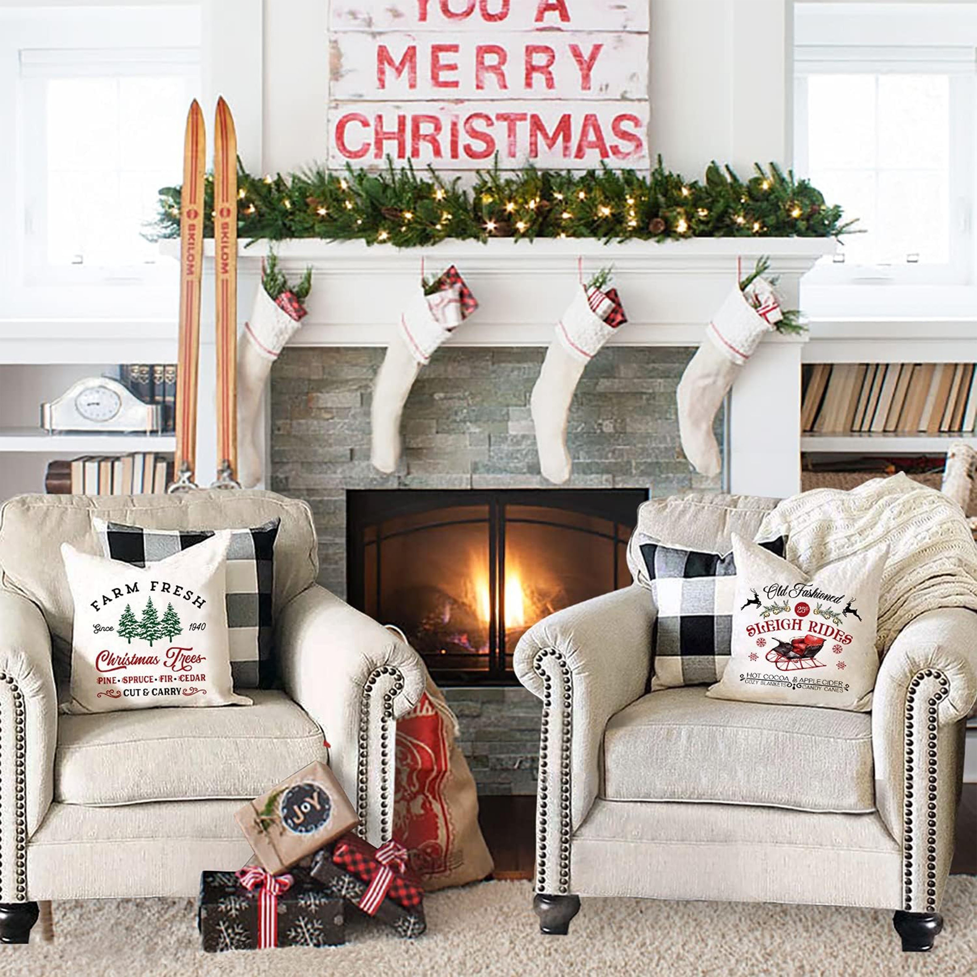 1pc Christmas Season Farmhouse - Home Xmas Decor Ideas avis et prix