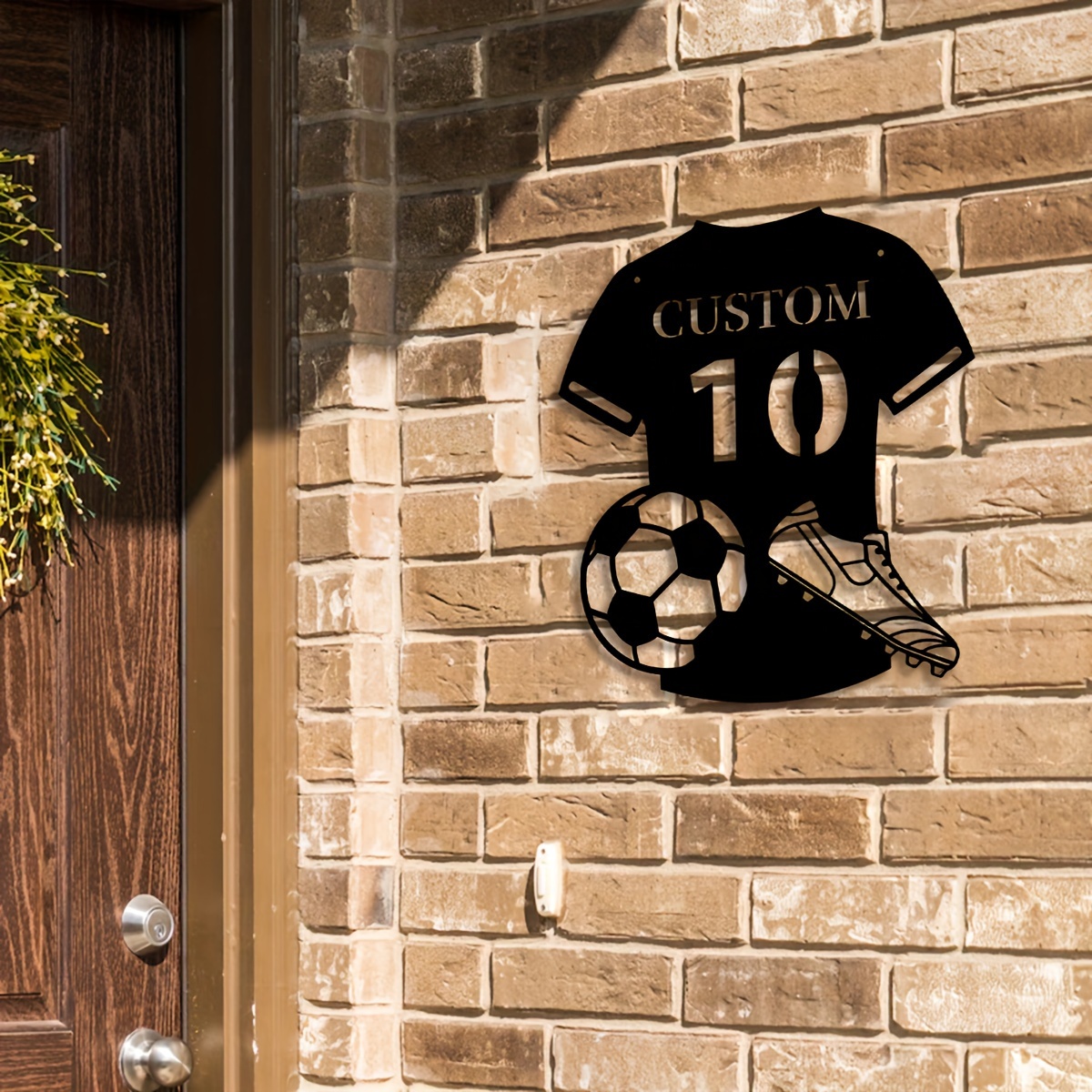 Custom Metal Soccer Jersey Sig - Home Decor On Wall avis et prix