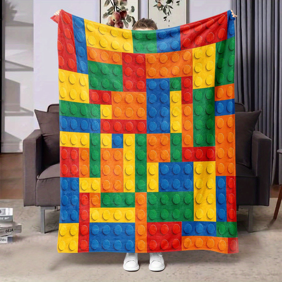 Neutral Tone Flannel Blanket - - Neutral Throw Blanket avis et prix