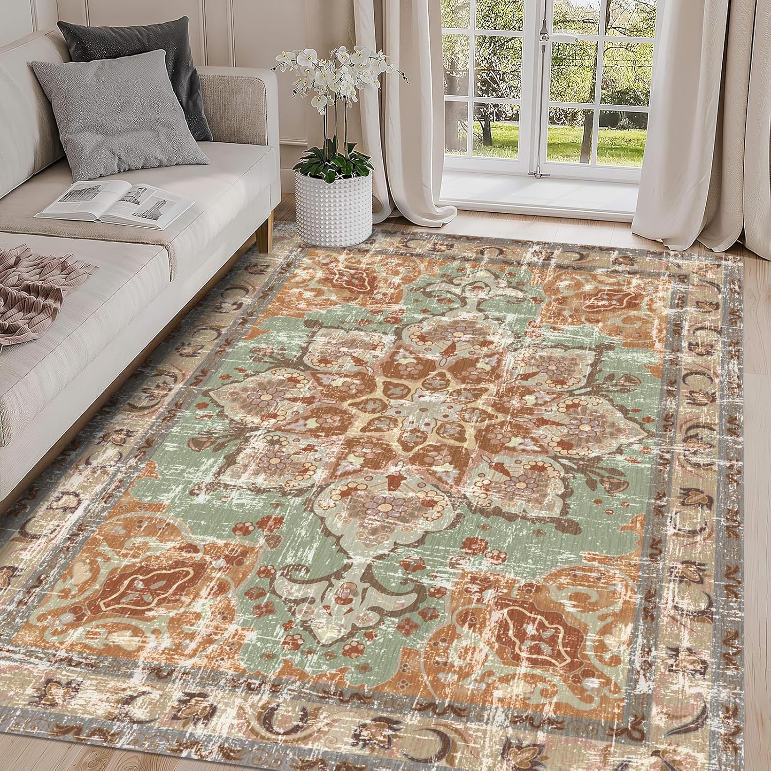 Bohemian Retro Pink Green Flor - Home Decor Retailers avis et prix