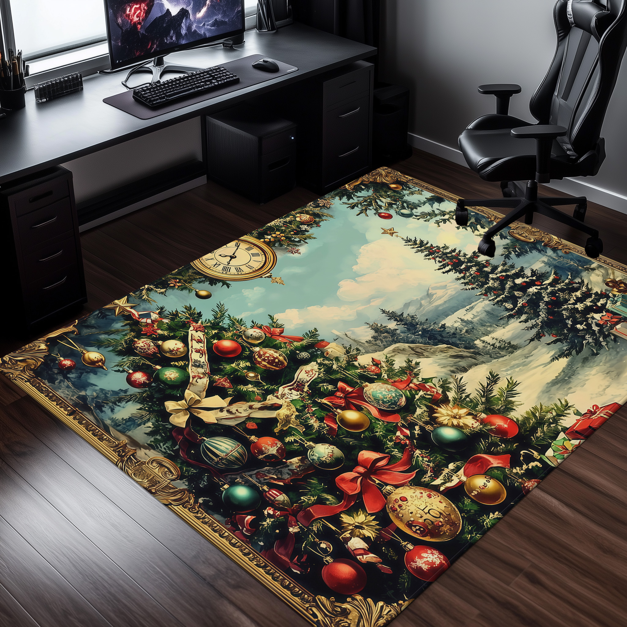 Christmas Tree Rug Crystal Vel - Home Xmas Decor Ideas avis et prix