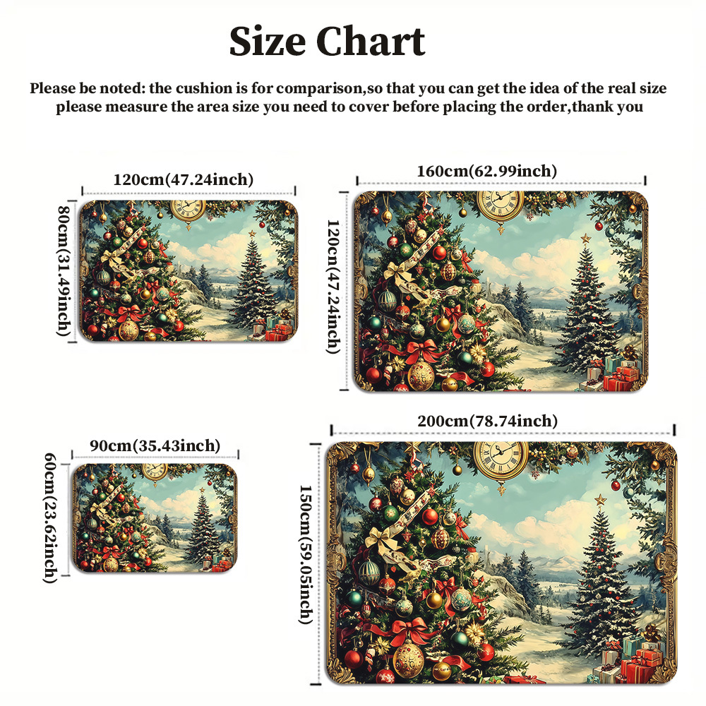 Christmas Tree Rug Crystal Vel - Home Xmas Decor Ideas avis et prix
