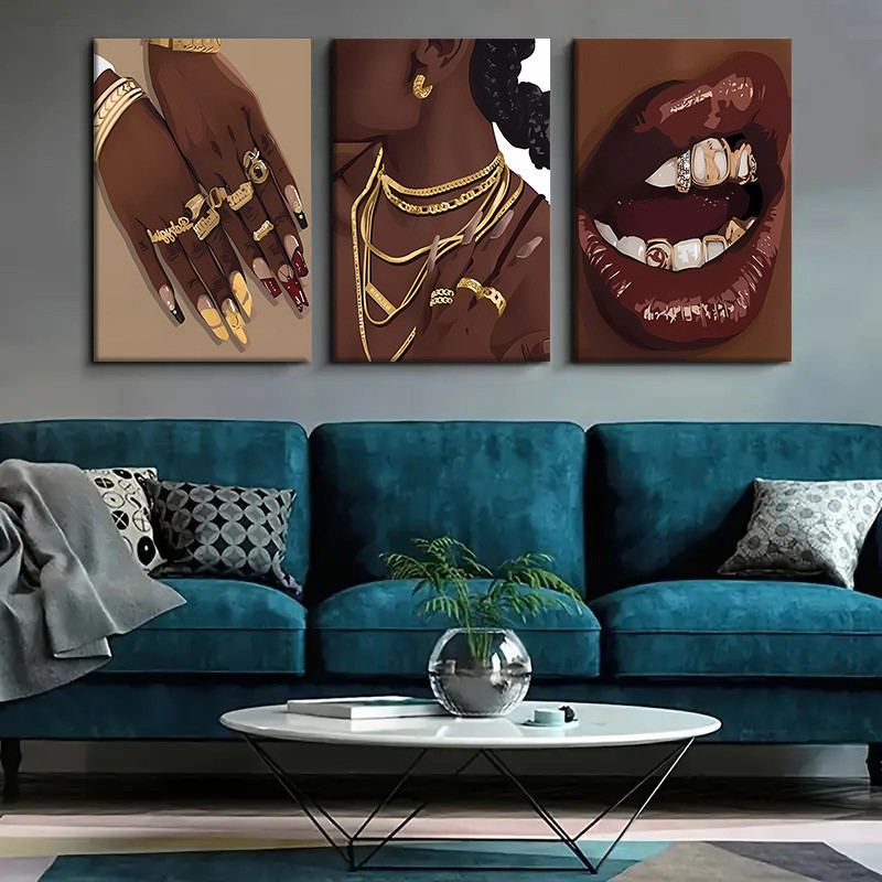 3pcs Framed Abstract Canvas Ar - Abstract Oil Painting avis et prix