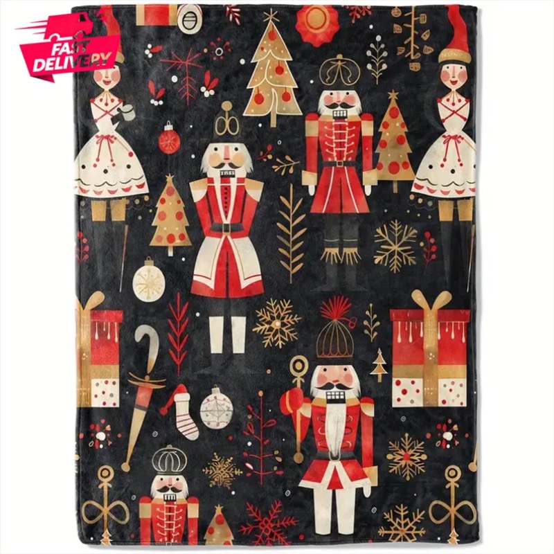 Christmas Blanket Reindeer Hol - Home Xmas Decor Ideas avis et prix