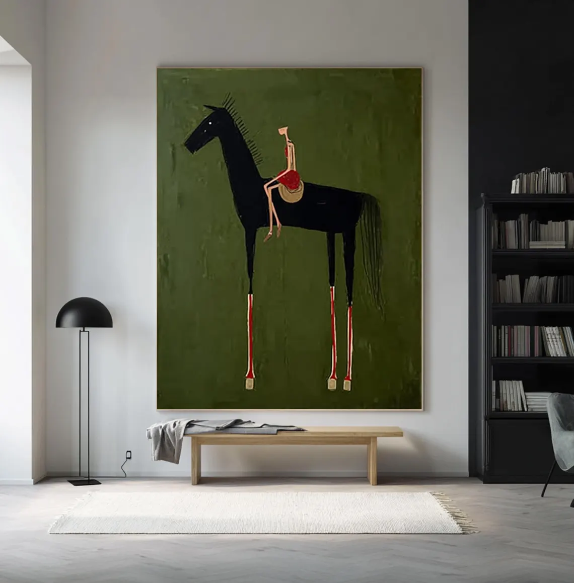 horse art Neutral Home Decorpa - Abstract Oil Painting avis et prix