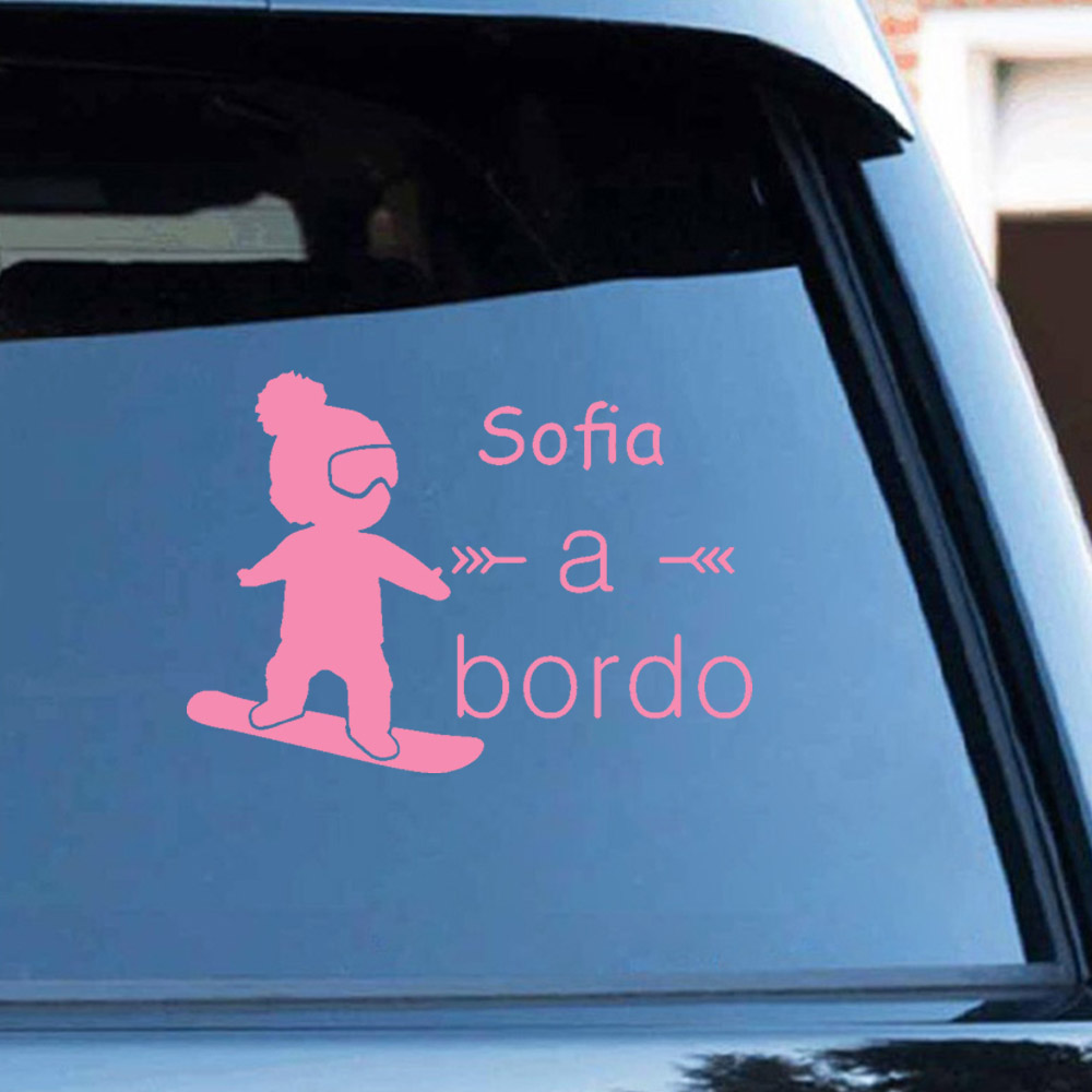 1pc Vinyl baby a bordo colorfu - Home Decor Scrap avis et prix