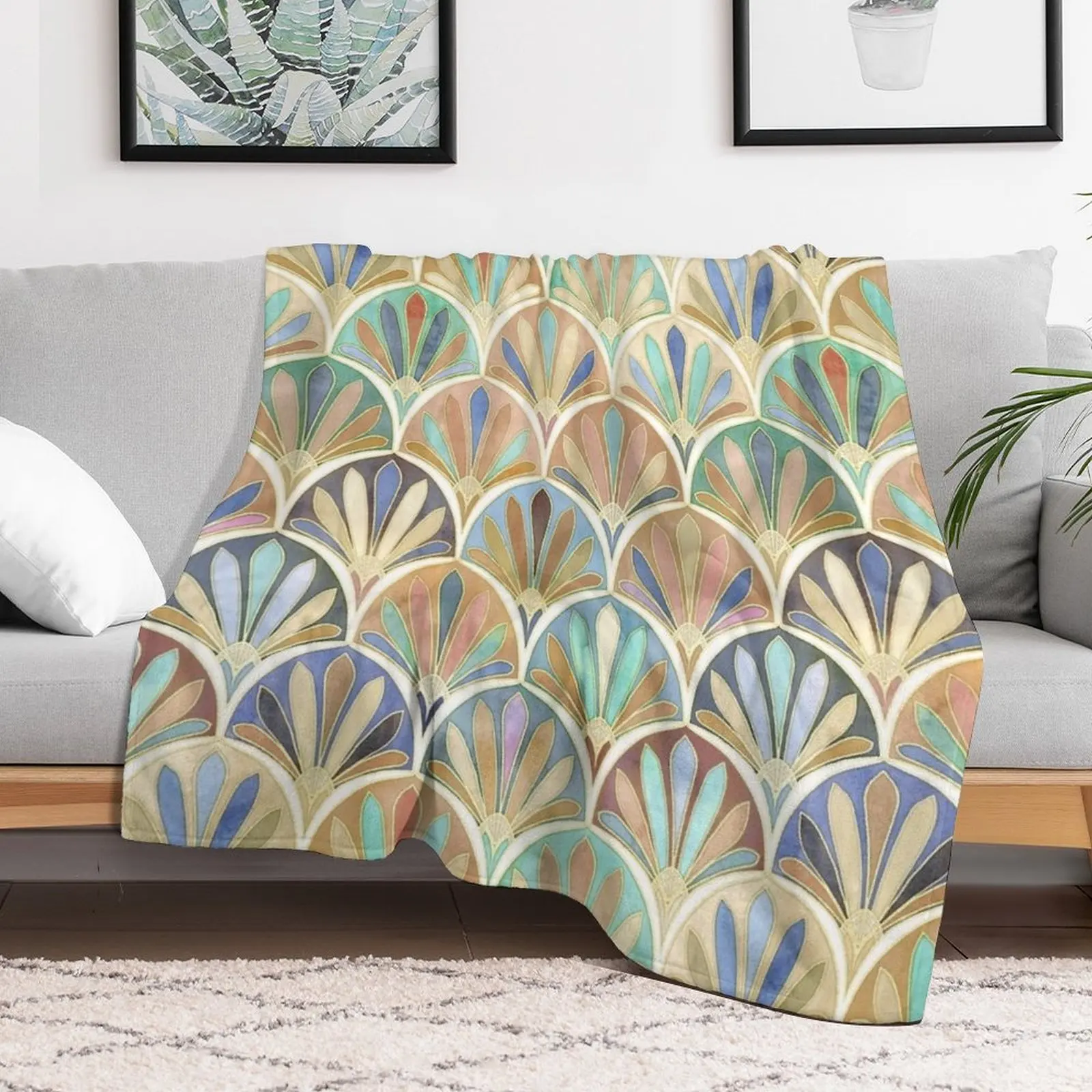 Autumn Neutrals Vintage Twenti - Neutral Throw Blanket avis et prix