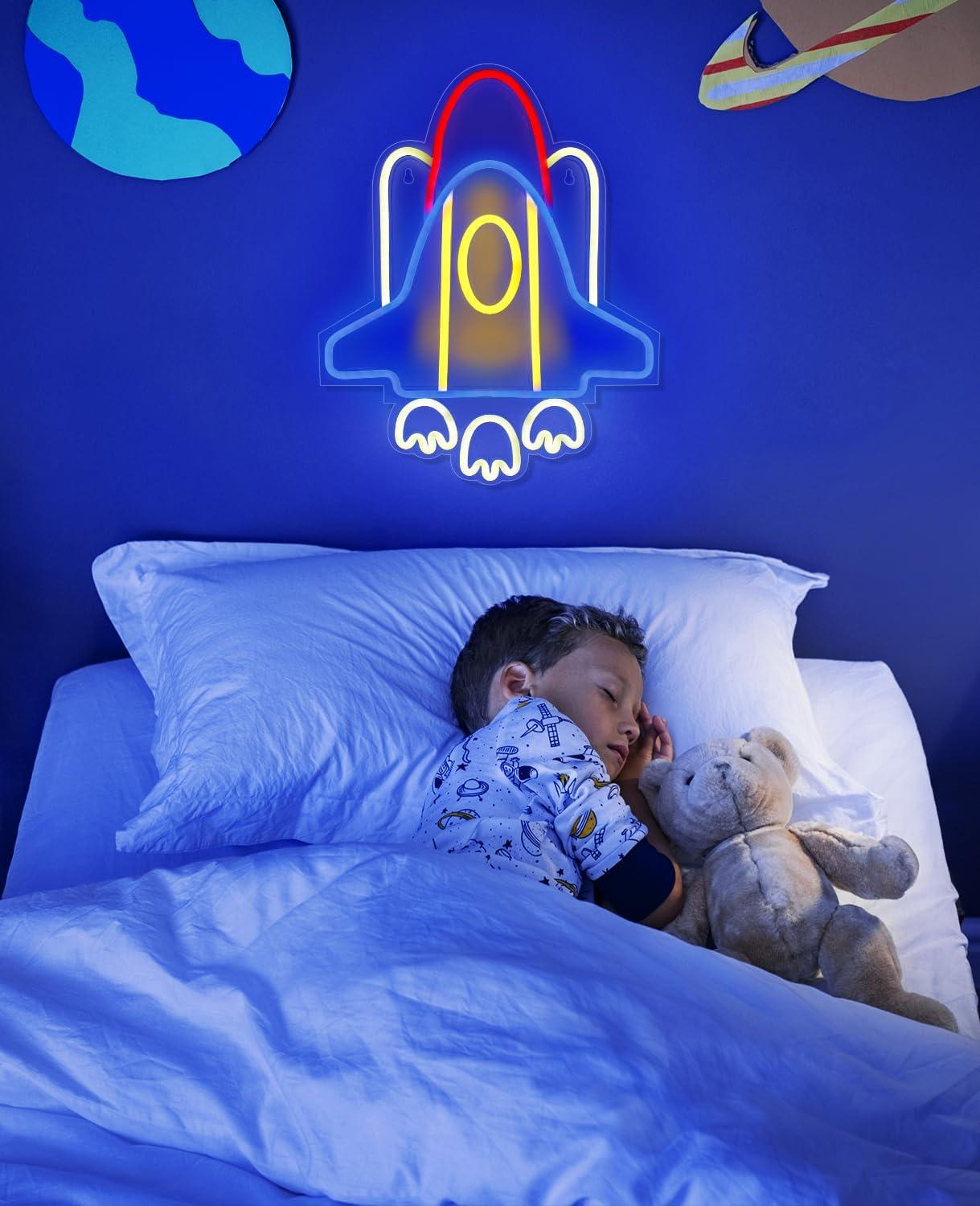 Rocket Neon Sign USB Neon Ligh - Home Decor Light avis et prix