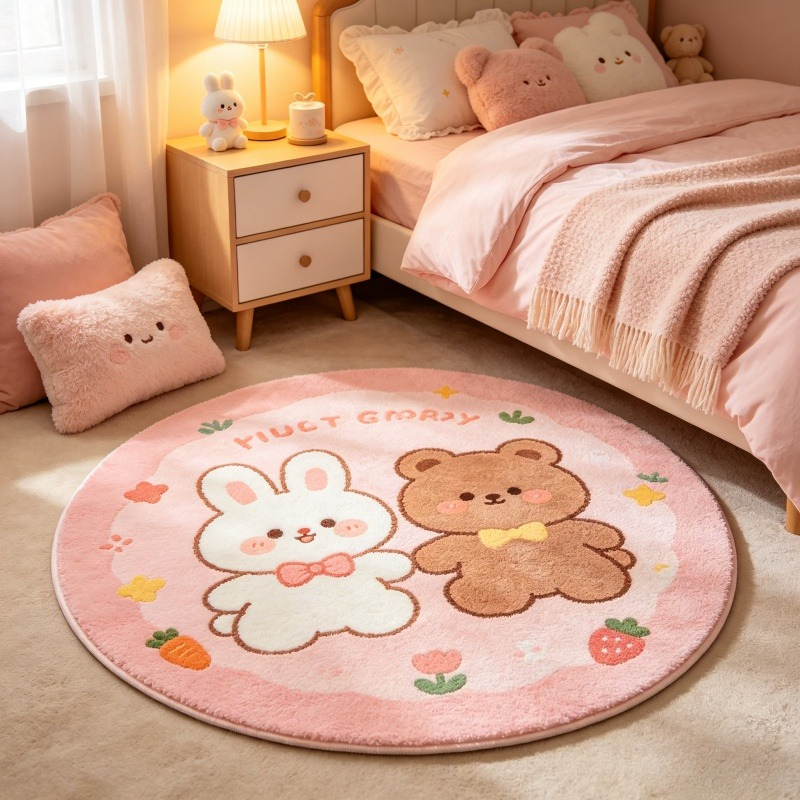Cute Rabbit Bear Cake Print Ro - Home Decor Retailers avis et prix