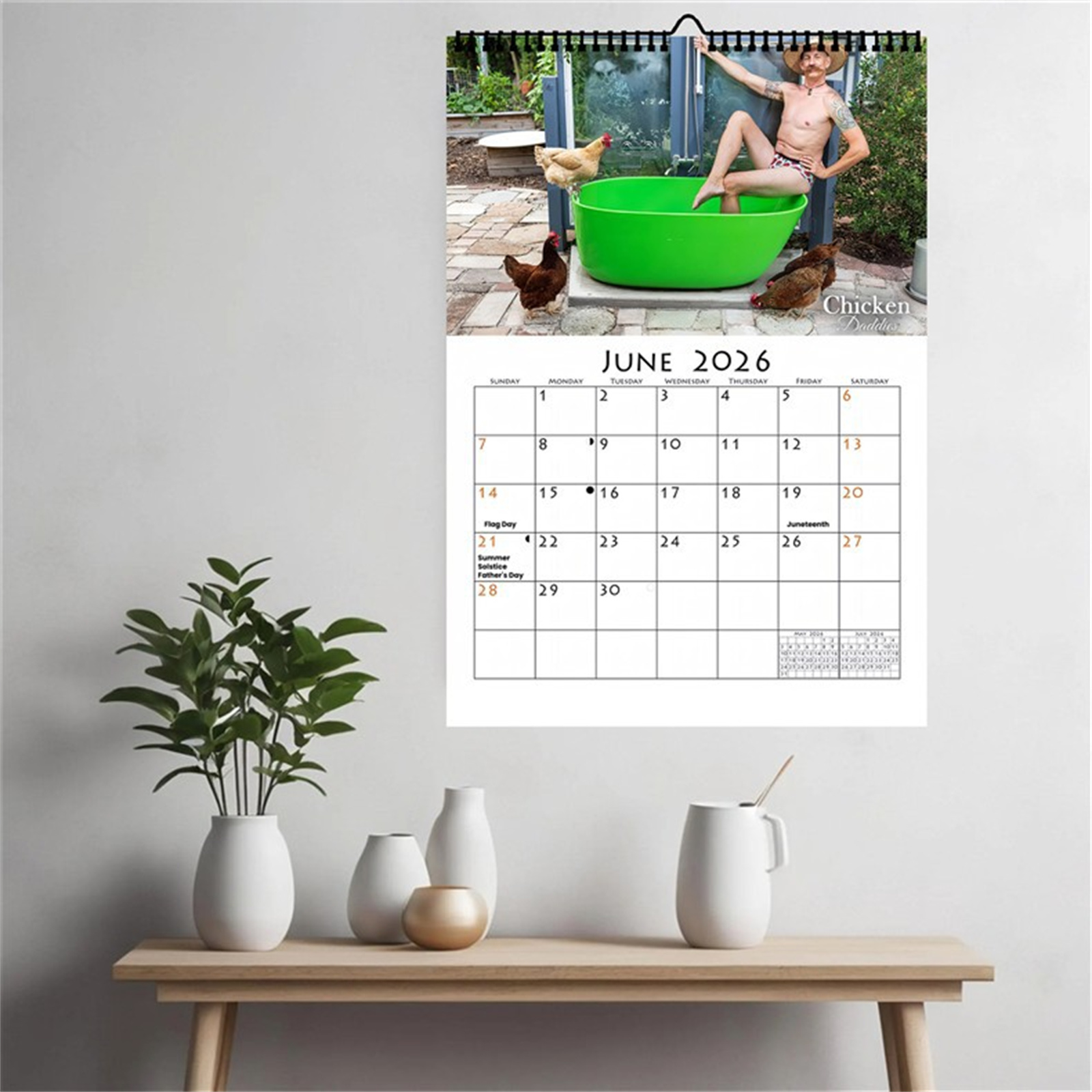 2026 Funny Chicken Daddy Wall  - Home Decor Scrap avis et prix