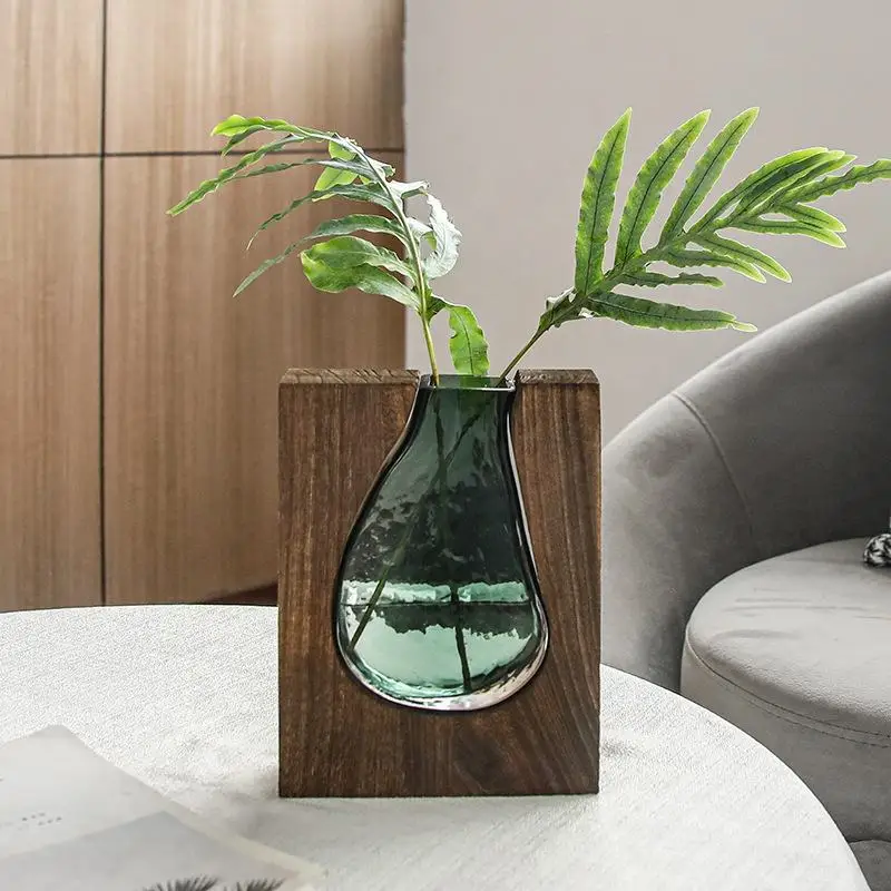 Glass Vase with Nordic Log Sol - Glass Vase Nordic avis et prix