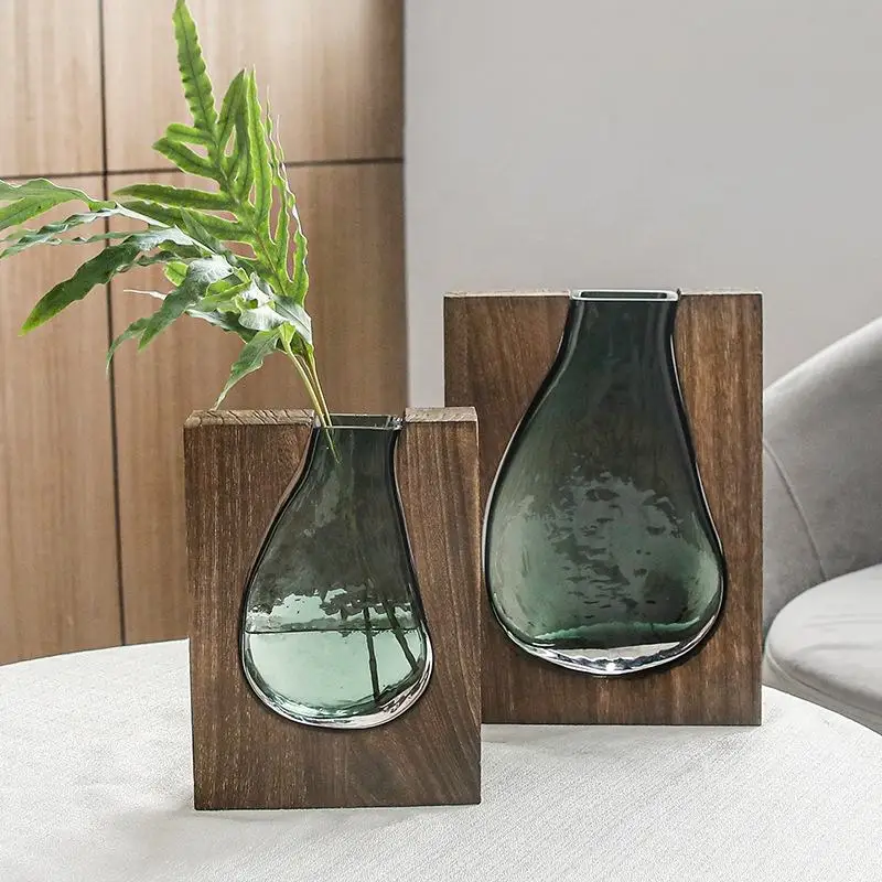 Glass Vase with Nordic Log Sol - Glass Vase Nordic avis et prix