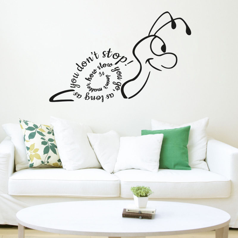 Creative Snail Wall Sticker It - Home Decor How To avis et prix