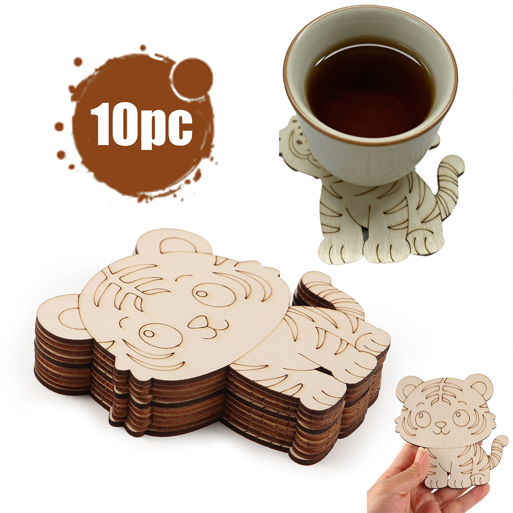 10 Pcs/set Tiger Animal Unfini - Home Decor In avis et prix