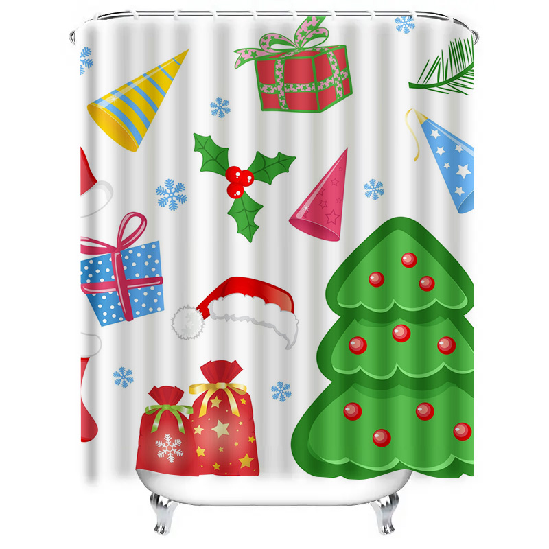 TU Shower Curtain Christmas Fo - Home Xmas Decor Ideas avis et prix