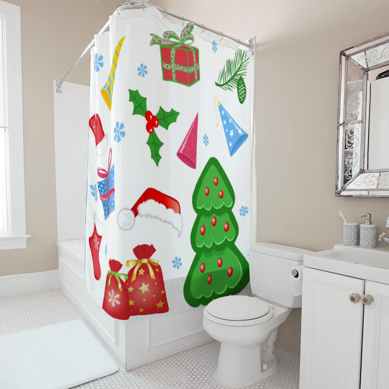 TU Shower Curtain Christmas Fo - Home Xmas Decor Ideas avis et prix
