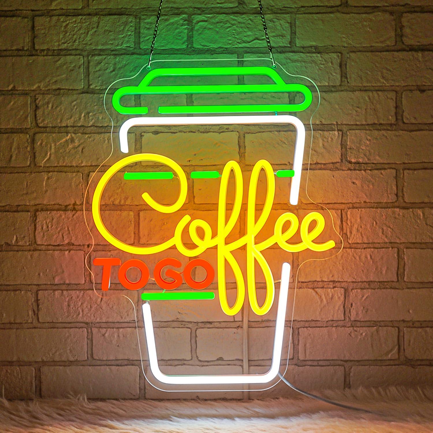 Coffee Neon Sign USB Dimmable  - Home Decor Light avis et prix
