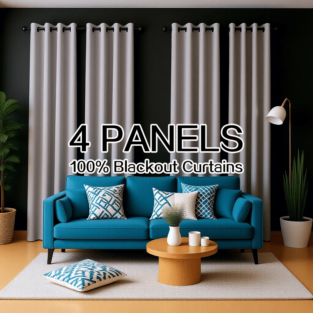 4 Panels 100% Blackout Curtain - Home Decor Curtains avis et prix