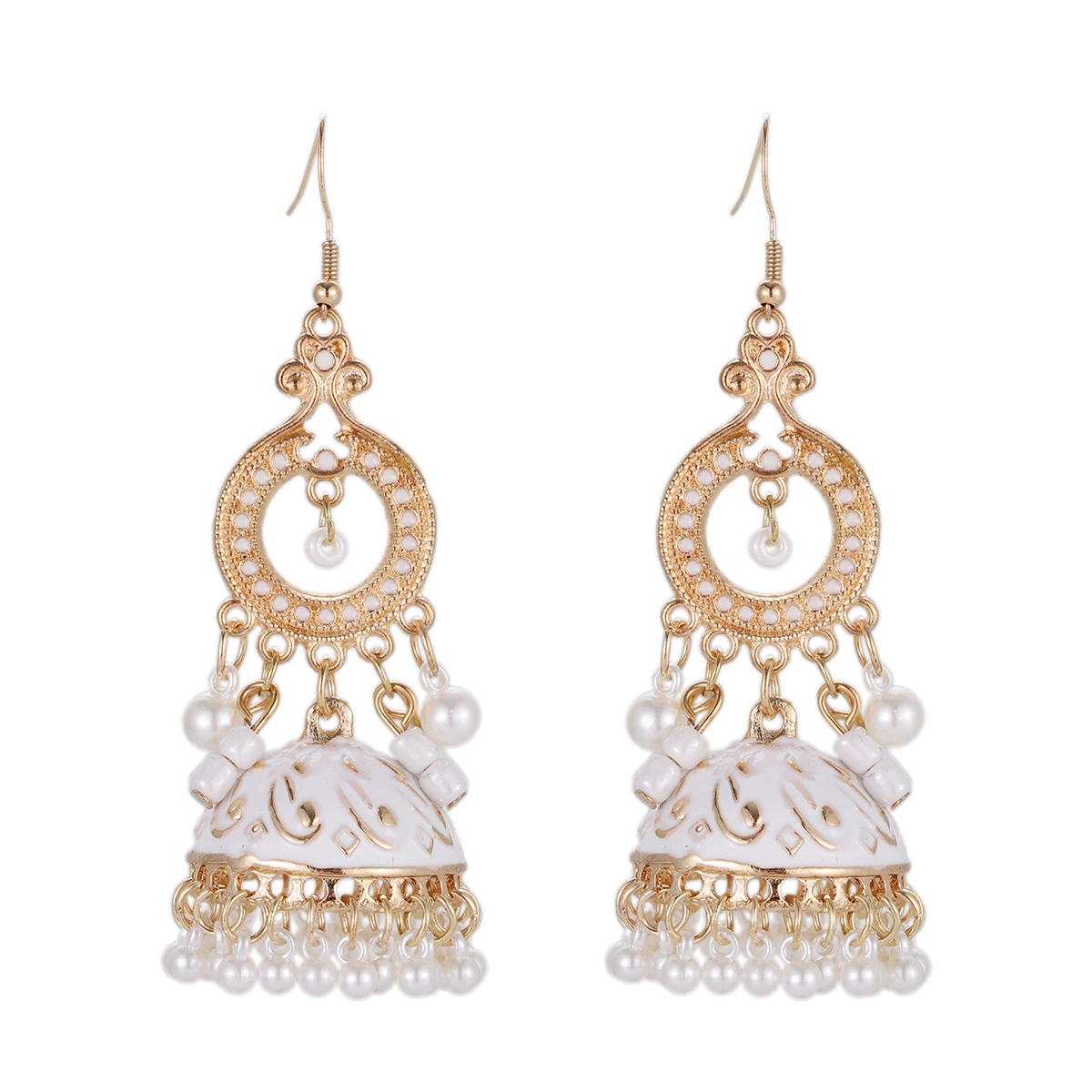 Boho White Enamel Indian Bell  - Boho Wind Chimes avis et prix