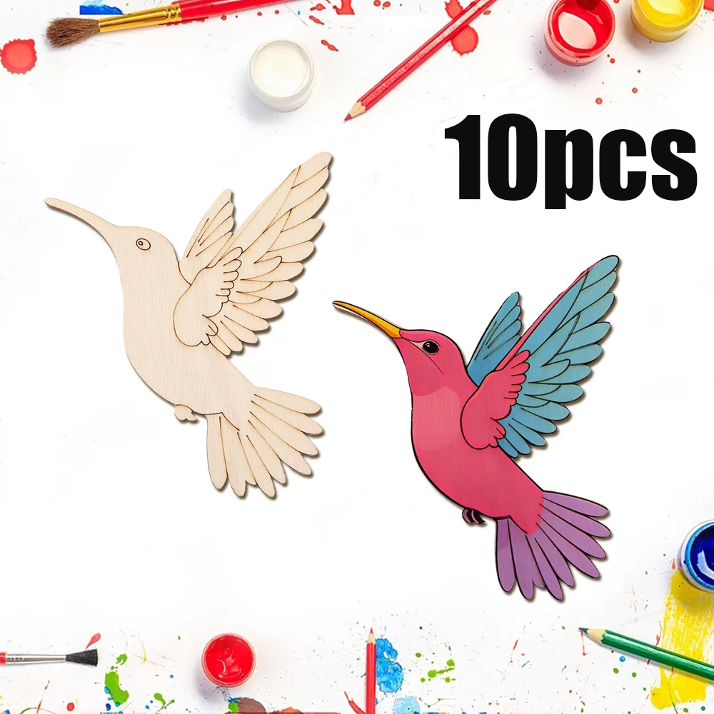 10pcs Unfinished Wood Animal B - Home Decor In avis et prix