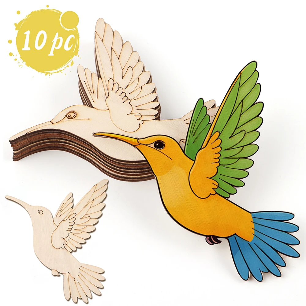 10pcs Unfinished Wood Animal B - Home Decor In avis et prix