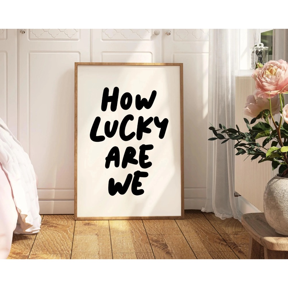 How Lucky Are We Pink Red Stri - Home Decor How To avis et prix