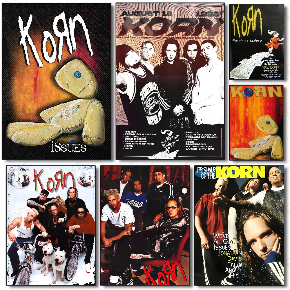 Korn Rock Band Music Poster HD - Abstract Oil Painting avis et prix