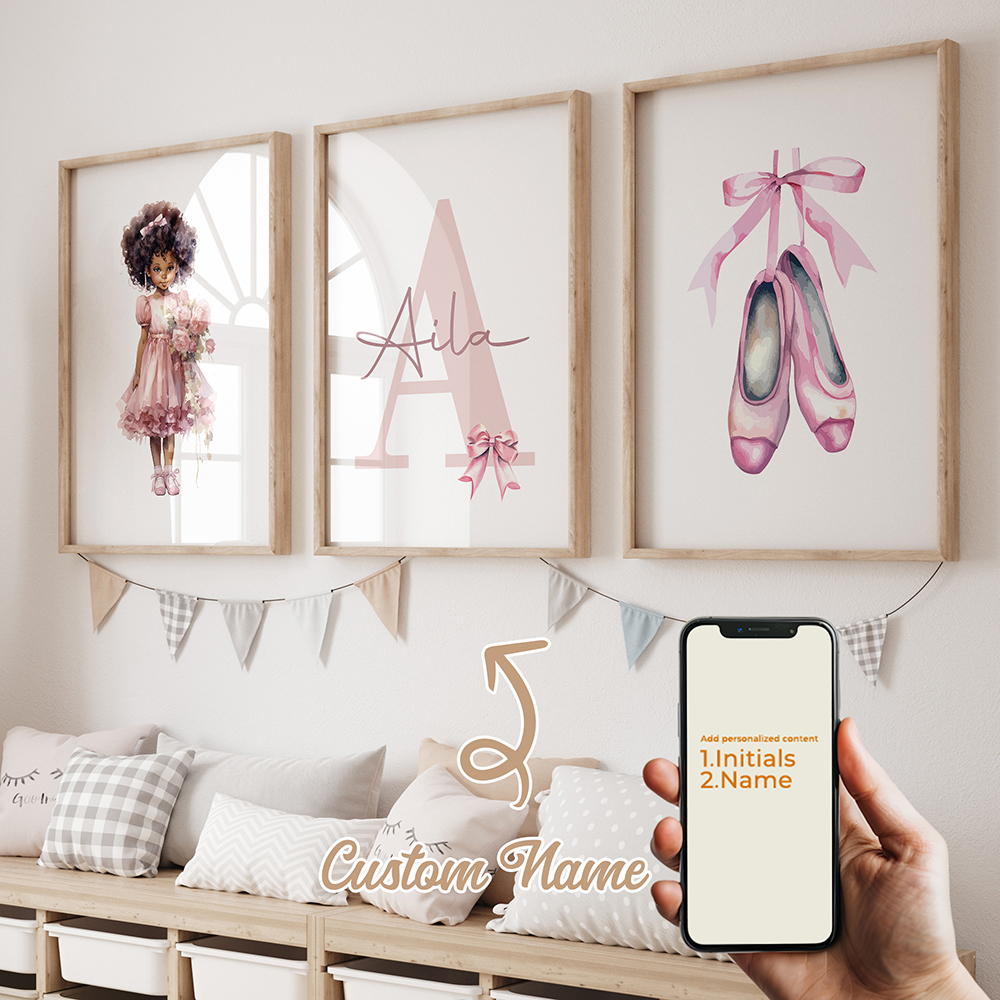 3pcs Personalized Custom Name  - Home Decor On Wall avis et prix