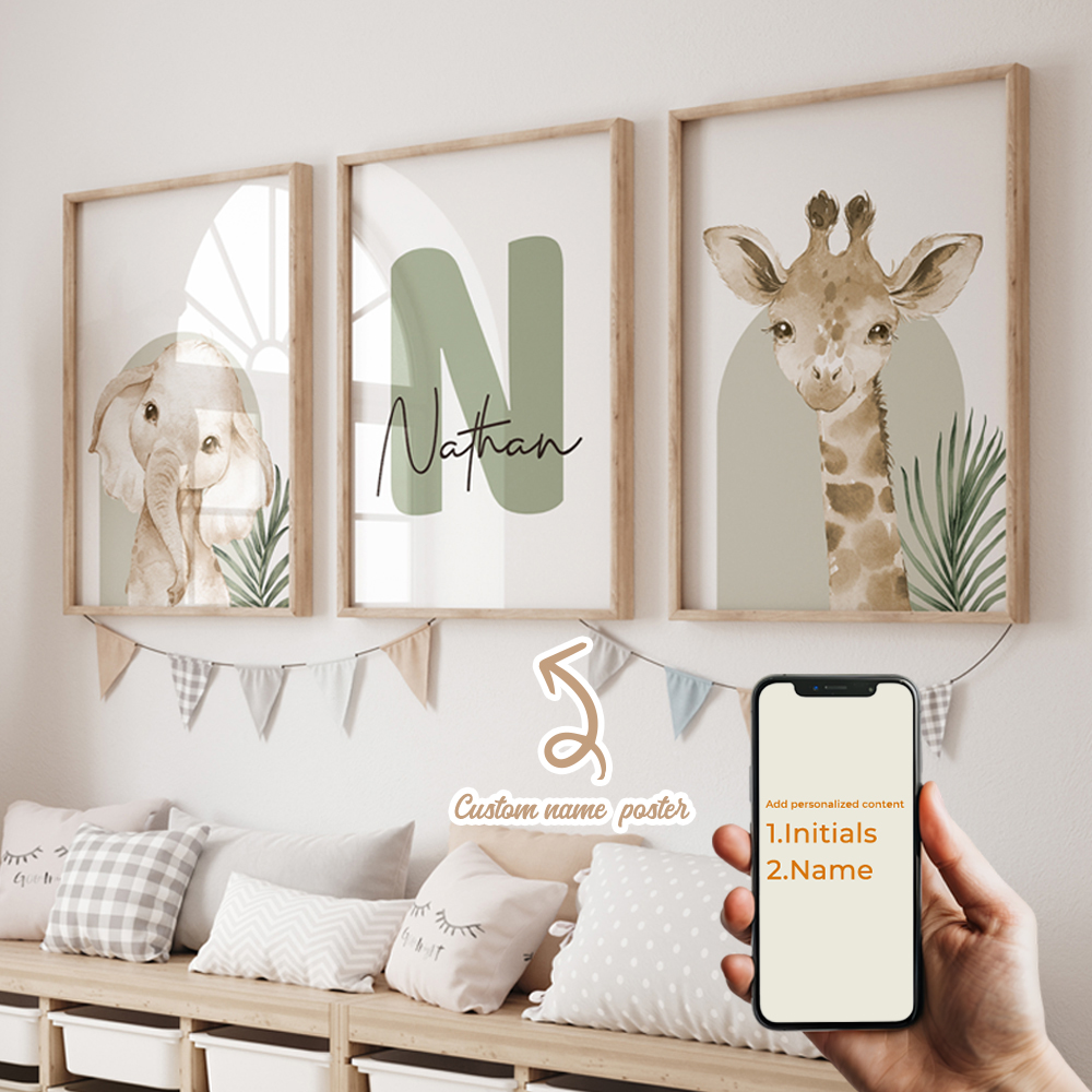 3pcs Personalized Custom Name  - Home Decor On Wall avis et prix
