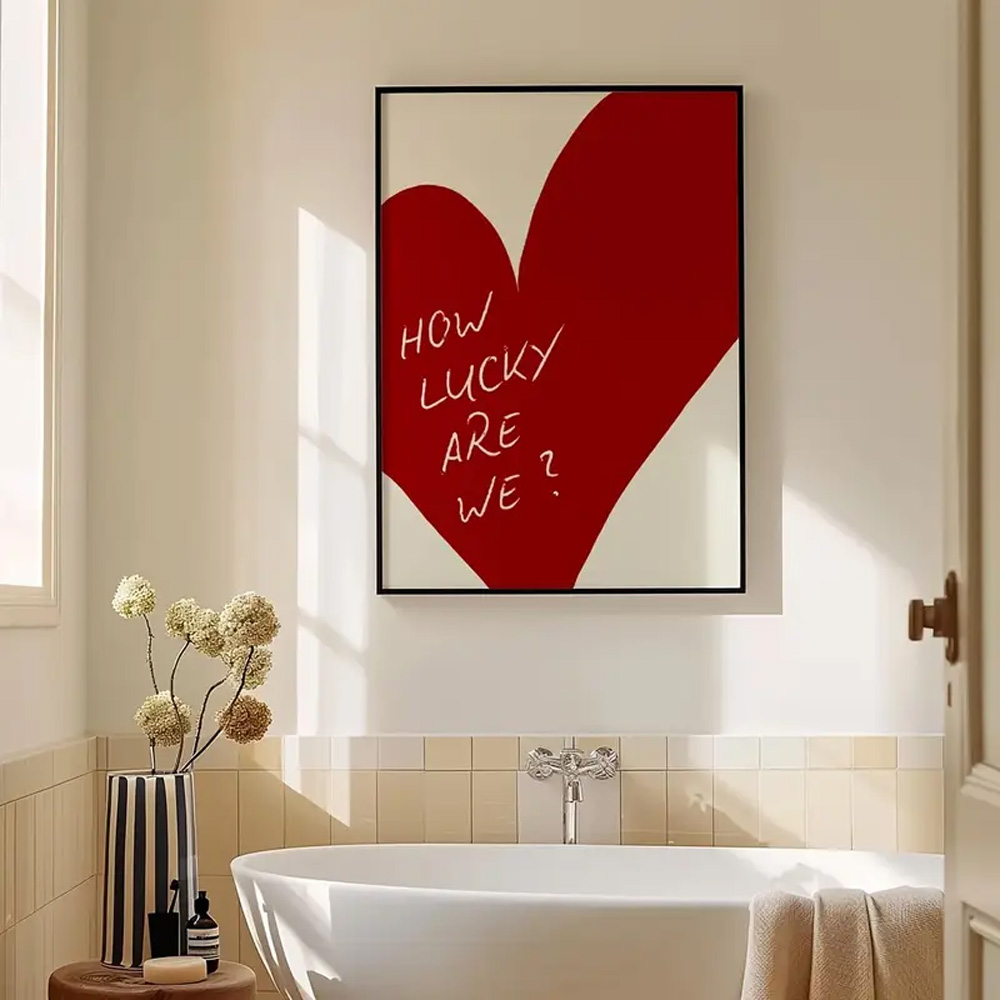 1 Piece Frameless Red Love Hea - Home Decor How To avis et prix