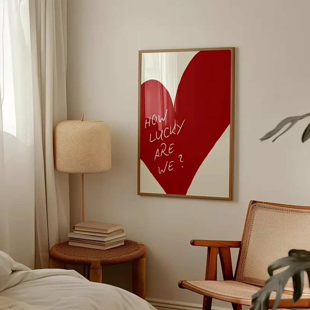 1 Piece Frameless Red Love Hea - Home Decor How To avis et prix