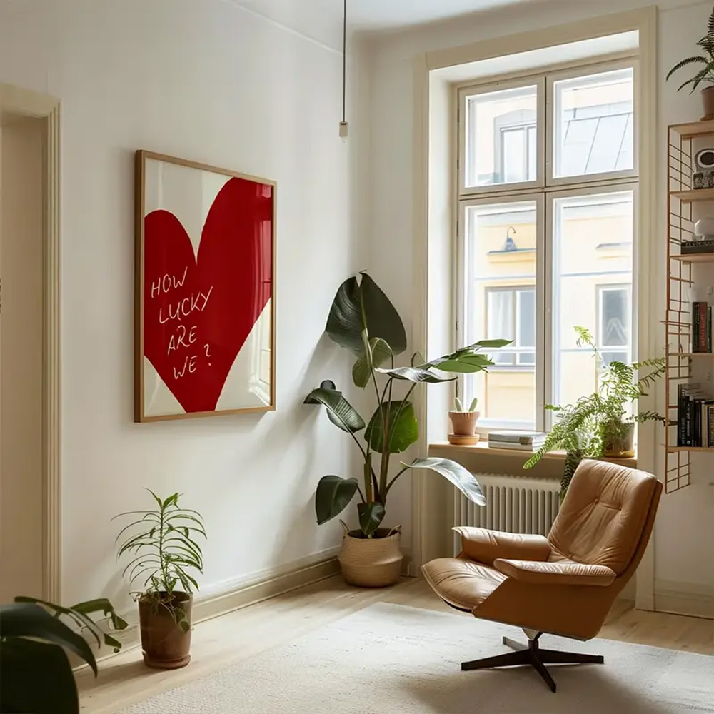 1 Piece Frameless Red Love Hea - Home Decor How To avis et prix