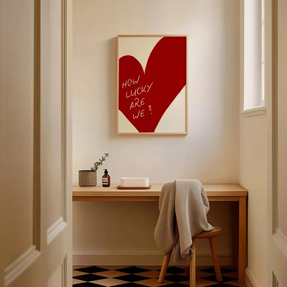 1 Piece Frameless Red Love Hea - Home Decor How To avis et prix