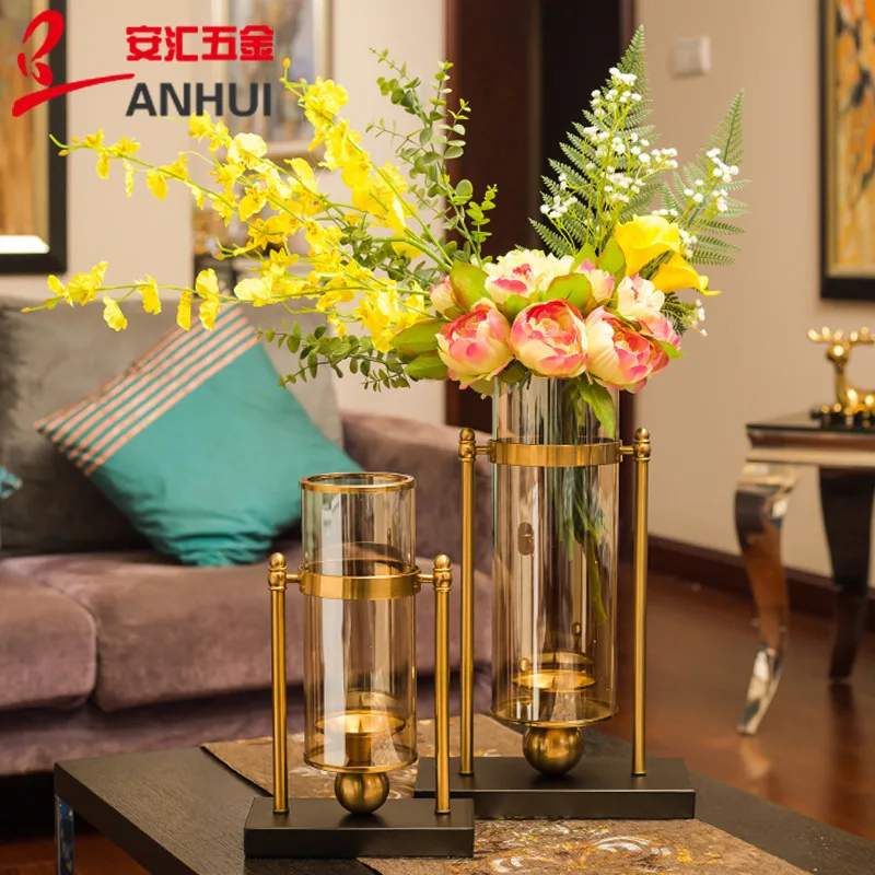 Creative Metal Vase Nordic Gla - Glass Vase Nordic avis et prix