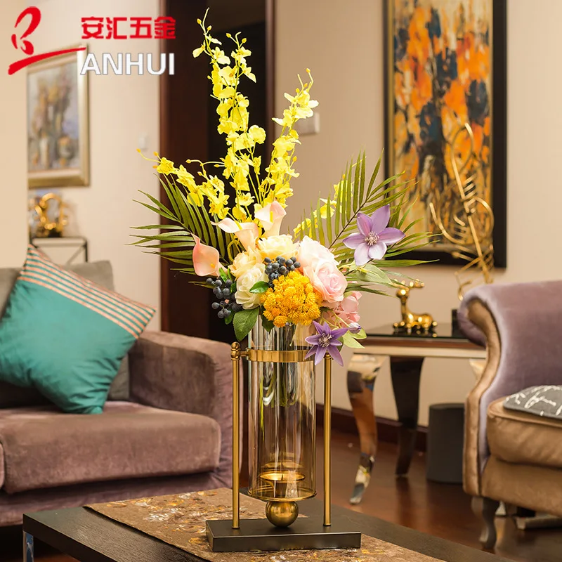 Creative Metal Vase Nordic Gla - Glass Vase Nordic avis et prix