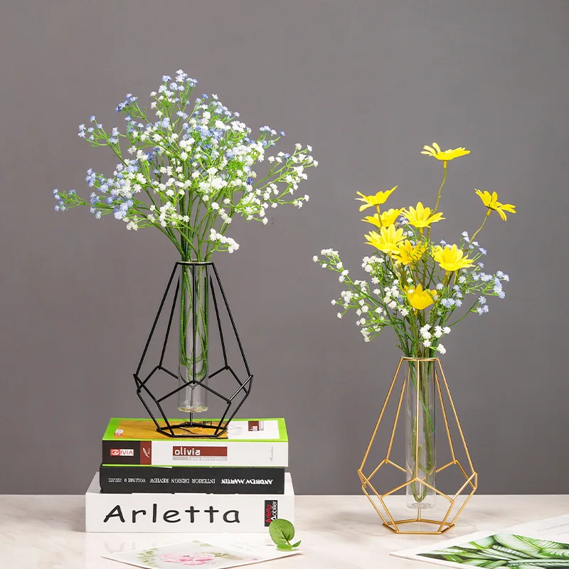 Nordic Simple Golden Glass Vas - Glass Vase Nordic avis et prix