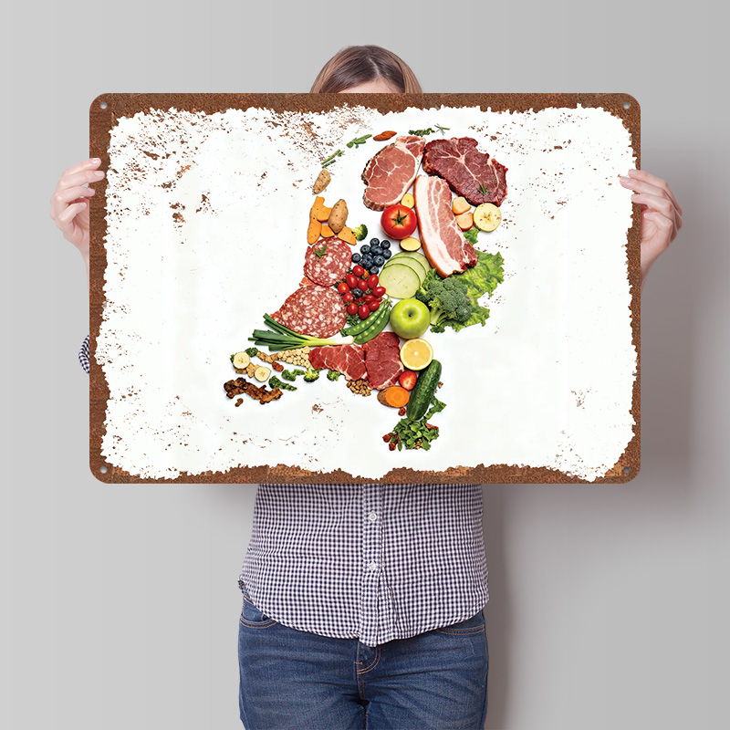Food Map of Netherlands Made F - Home Decor Netherlands avis et prix
