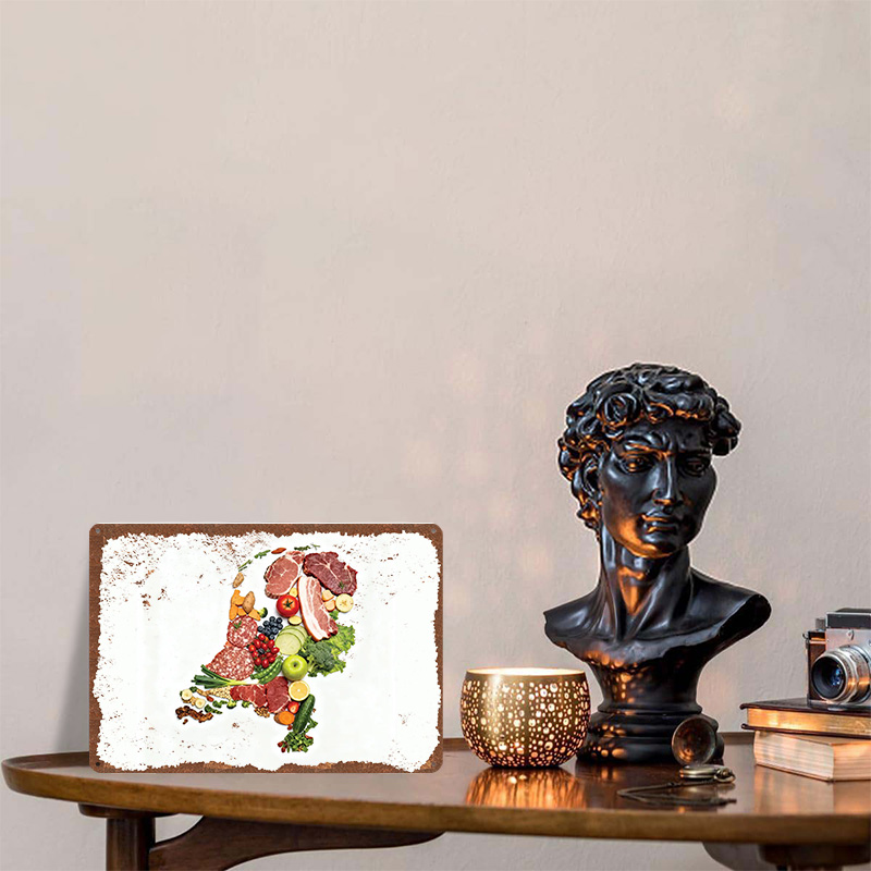 Food Map of Netherlands Made F - Home Decor Netherlands avis et prix