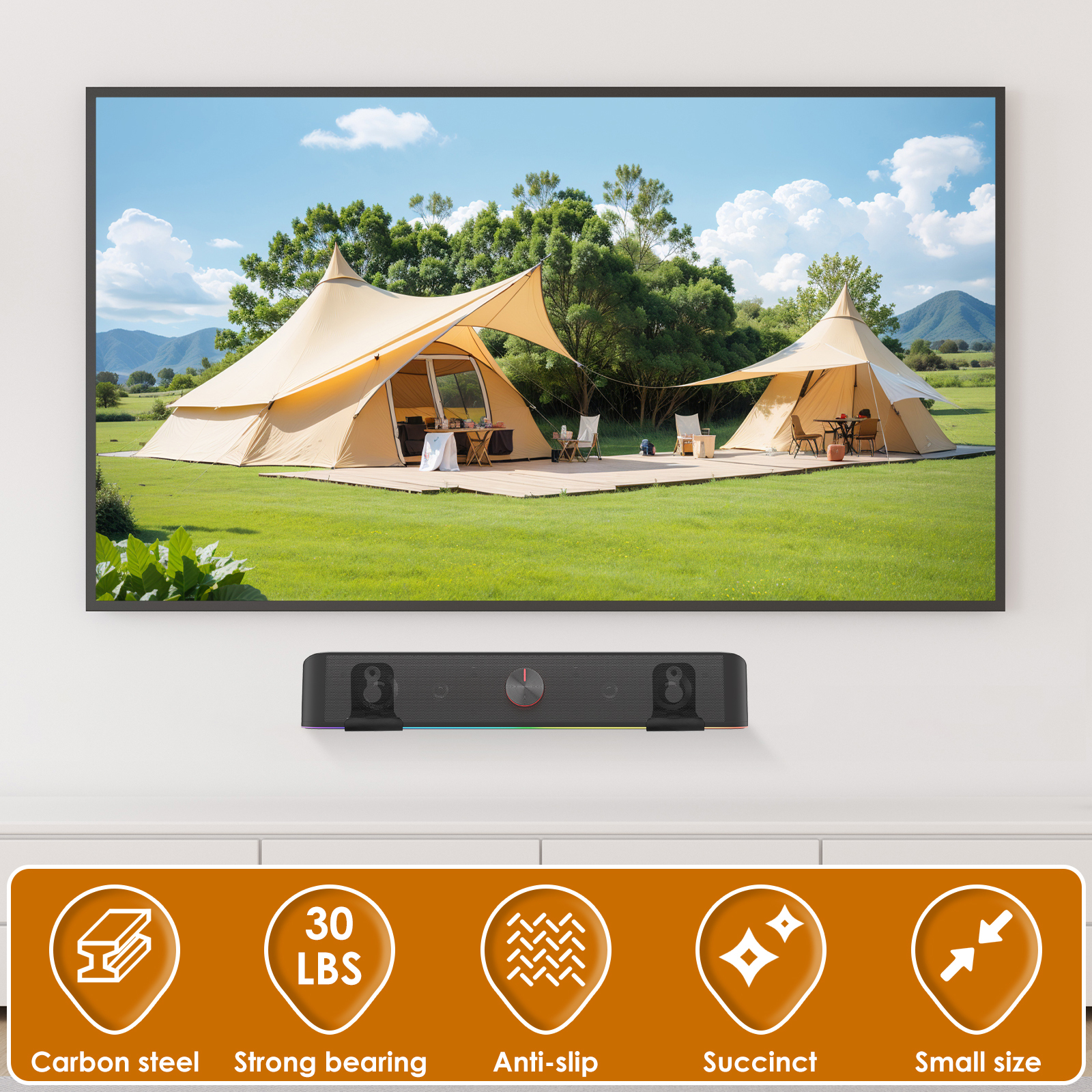 2Pcs Soundbar Speaker Stands W - Home Decor Unique Items avis et prix