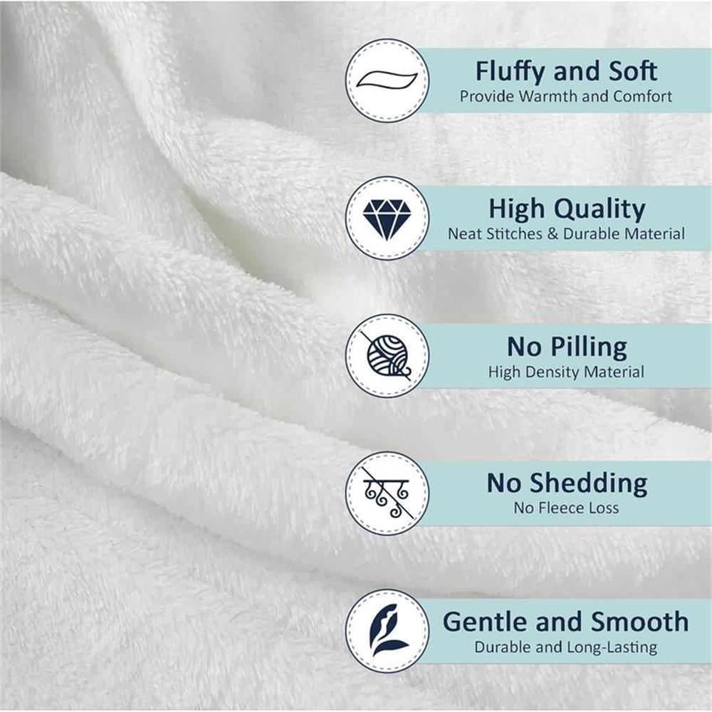 Wavy Print Flannel Blanket - N - Neutral Throw Blanket avis et prix