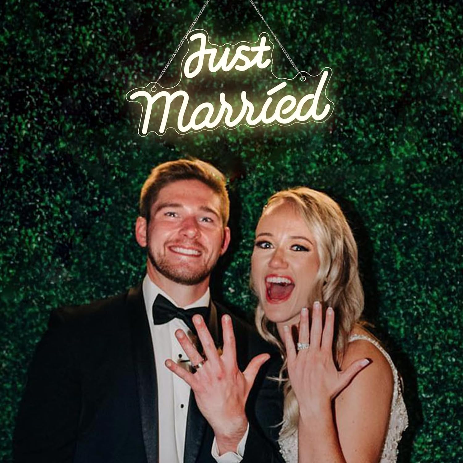Just Married Neon Sign USB Dim - Home Decor Light avis et prix