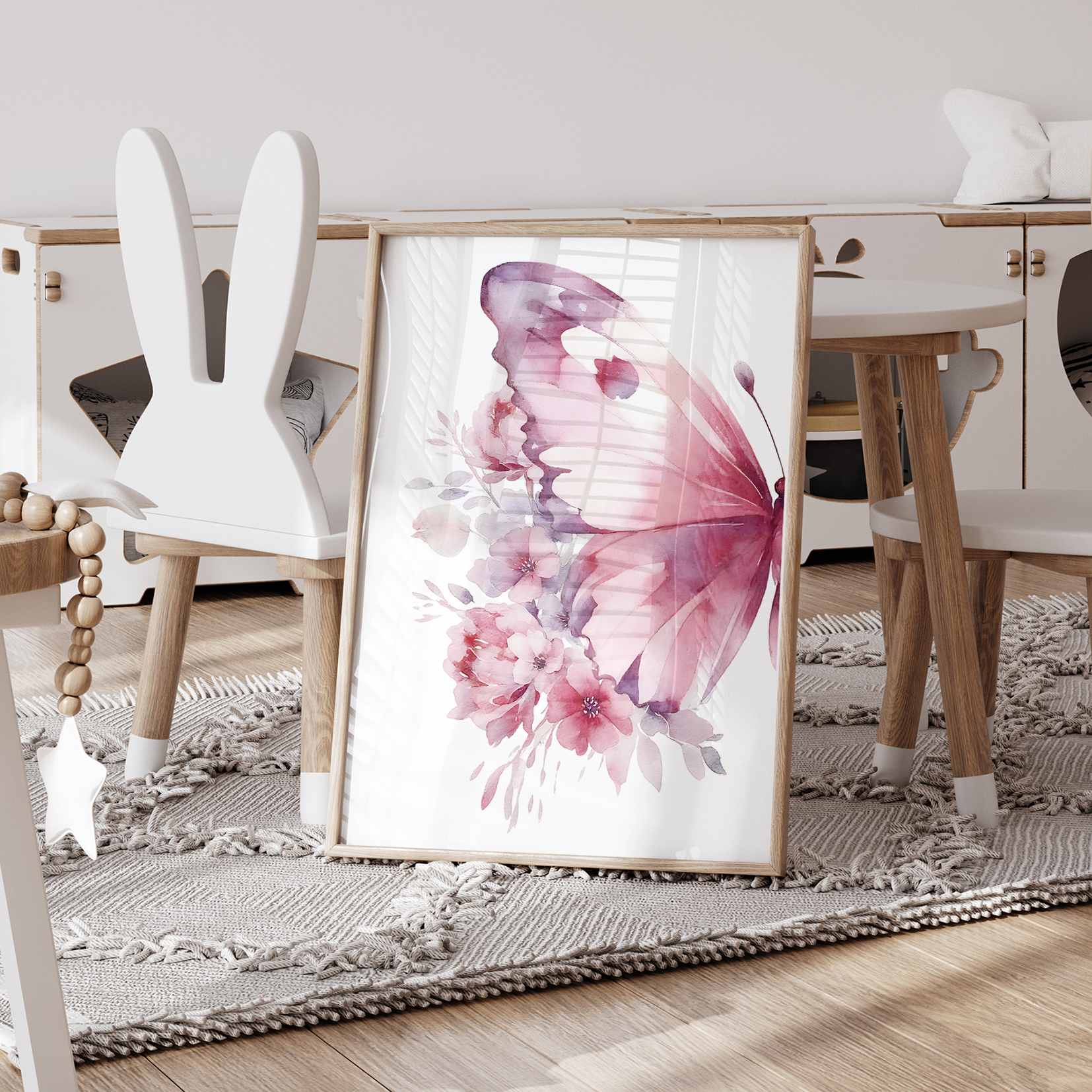 3pcs Cartoon Children Pink Lov - Home Decor On Wall avis et prix
