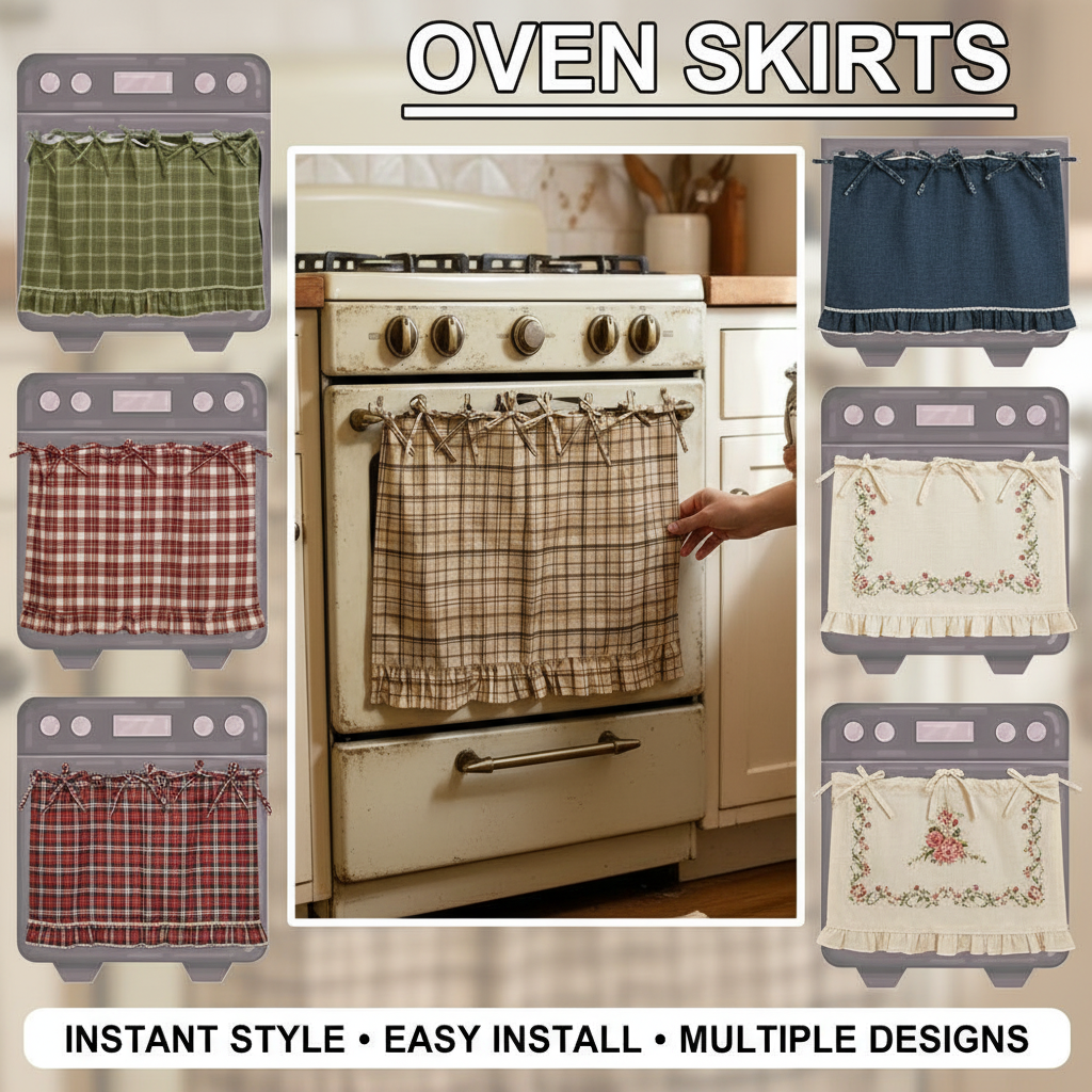 Oven Skirt Artisanal Farmhouse - Home Decor Curtains avis et prix