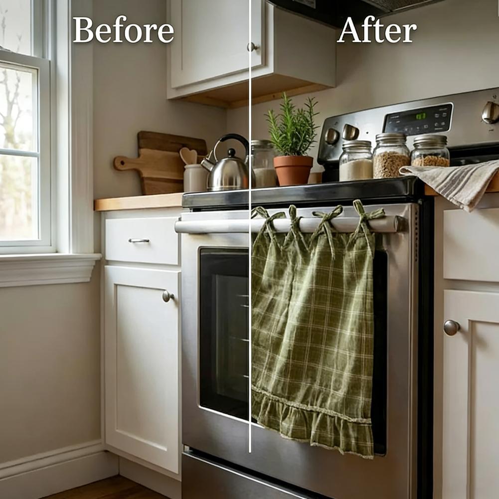 Oven Skirt Artisanal Farmhouse - Home Decor Curtains avis et prix